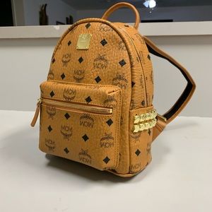 MCM STARK SIDE STUDS BACKPACK Extar-Small Used Gently